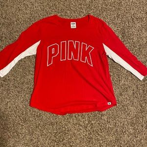 Pink (brand) 3 Quarter Length Sleeve Shirt Size L